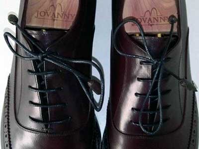Cordovan leather bespoke shoes